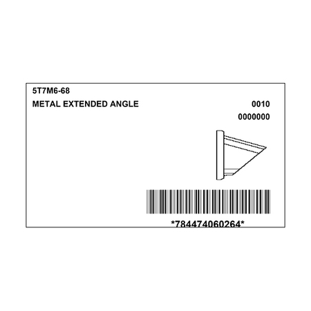 Meltric 5T7M6-68 ANGLE ADAPTER 60 DEGREE EXTENDED W/ SPACER 5T7M6-68